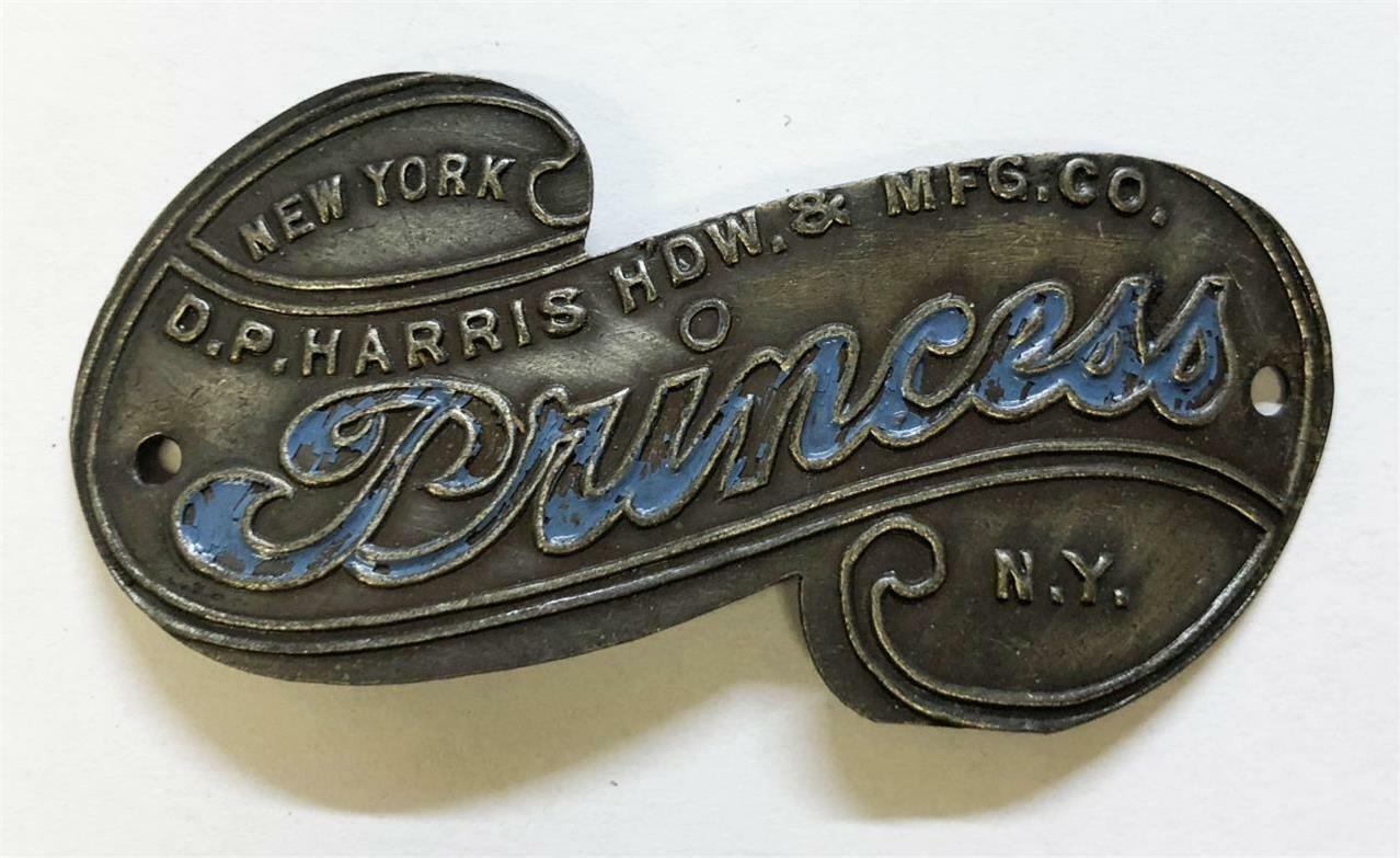 original NOS DP Harris PRINCESS bicycle Head Badge emblem