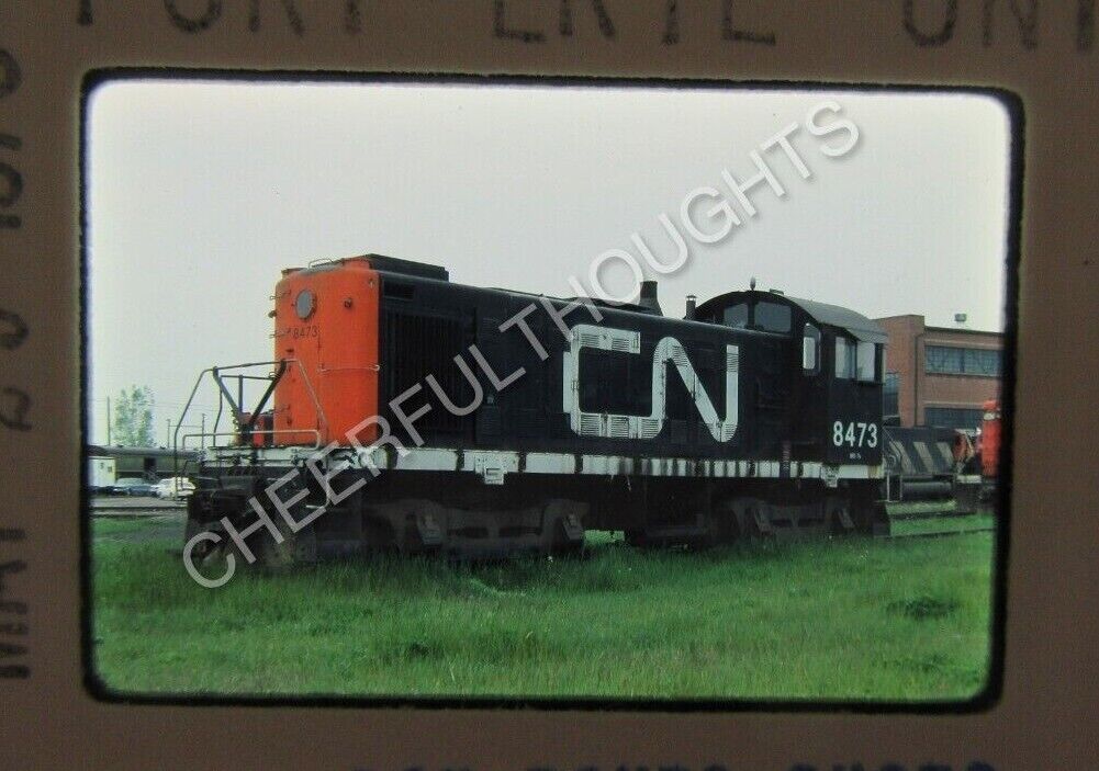Original \'76 Kodachrome Slide CN Canadian National 8473 S3 Ft. Erie    35N61