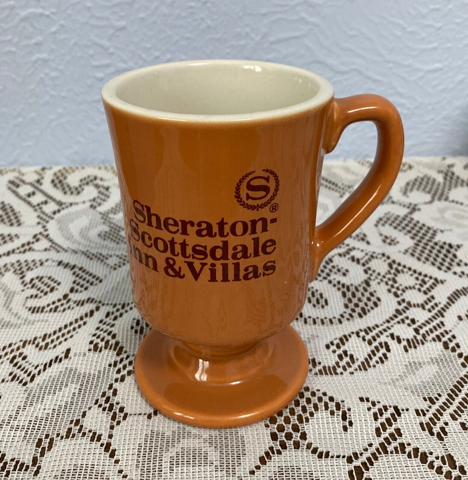 Vintage Sheraton-Scottsdale Inn & Villas Pedestal Coffee Mug ~ Arizona ~ MINT