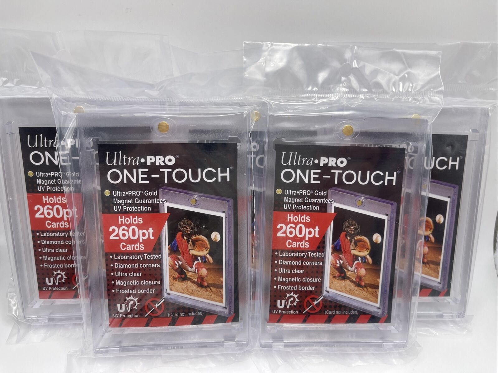 Ultra Pro One-Touch Thick Card 260pt Point Magnetic Card Holder, lot of 5