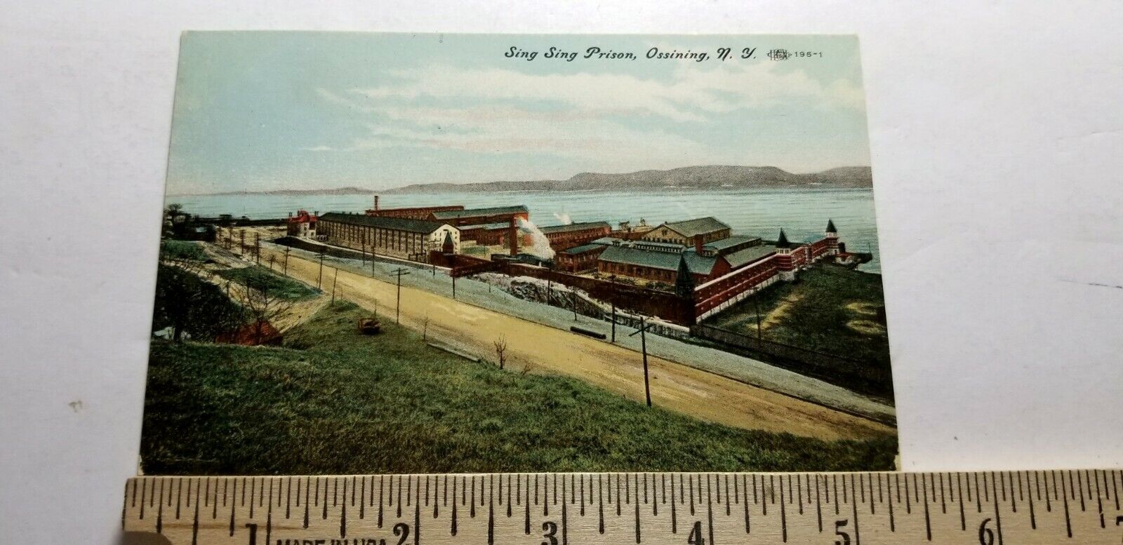 Antique 1910s Colored Postcard SING SING PRISON Ossining New York #1 B3