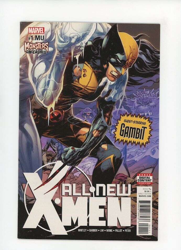 All New X-men # 1.MU Monsters Unleashed Featuring Gambit