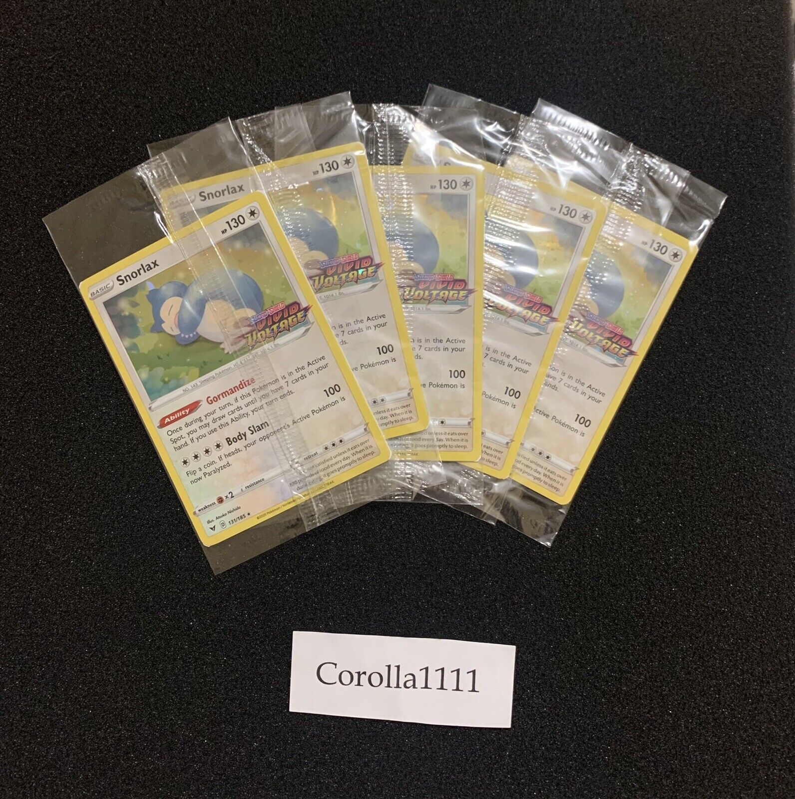 Snorlax 131/185 HOLO STAMPED Vivid Voltage Promo - SEALED - New Pokémon Card