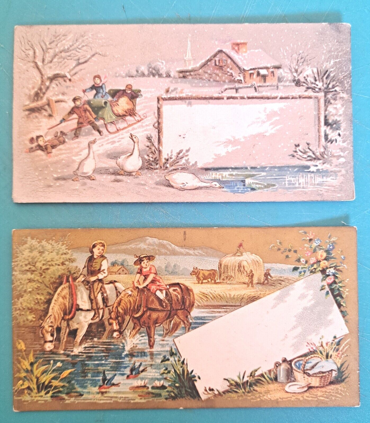 2 Victorian  Ad Trade , Calling Cards