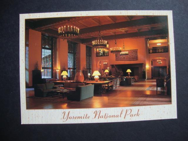 Railfans2 296) Yosemite National Park California The Ahwahnee Hotel Great Lounge