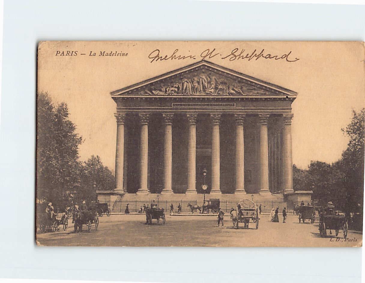 Postcard Church of Sainte Marie-Madeleine Paris France