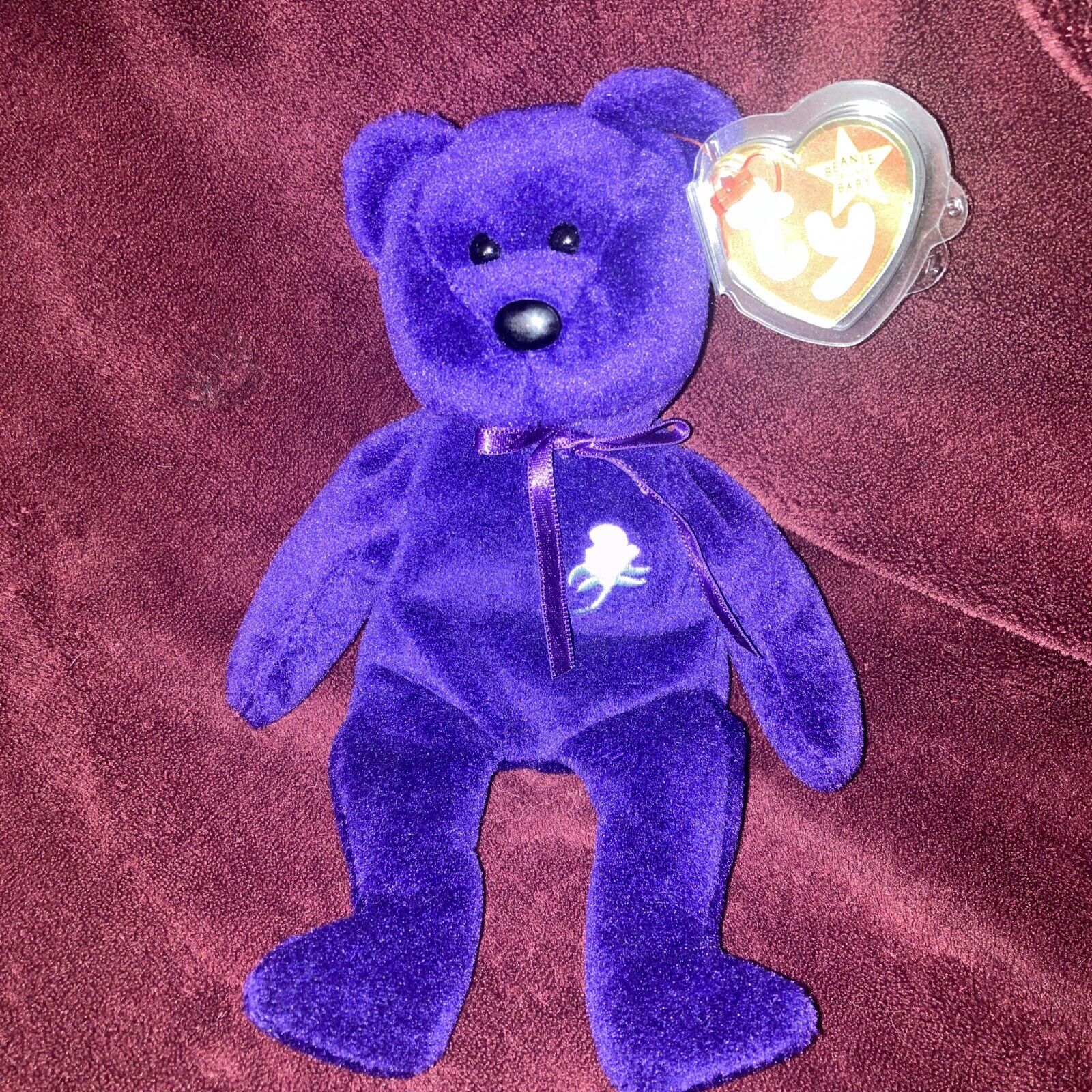 Ty Beanie Baby PRINCESS The Diana Bear 1997  RARE Retired Mint Collectable P.E.