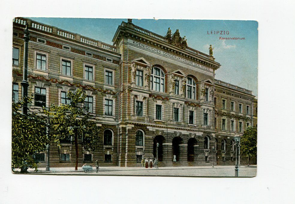 Ancient Ak Leipzig Conservatory 1911 01