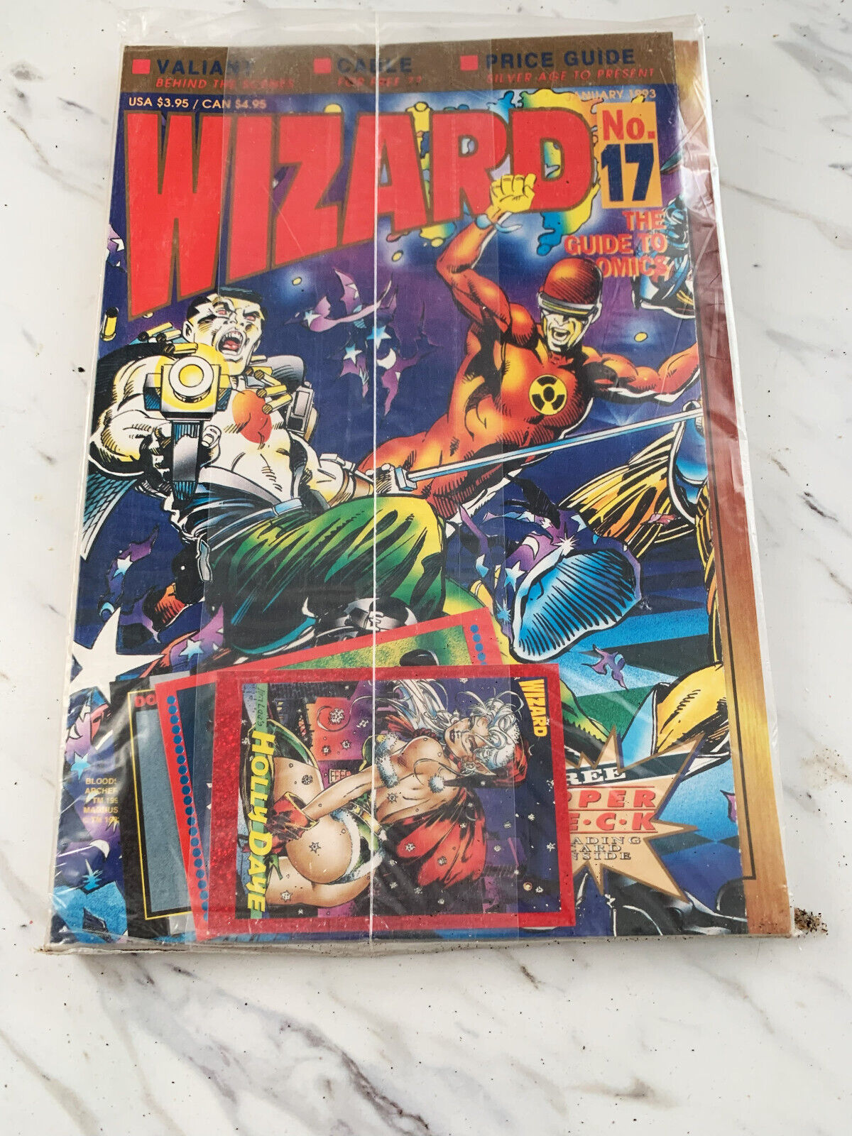 Wizard Magazine #17 January 1993 Factory Sealed With Inserts