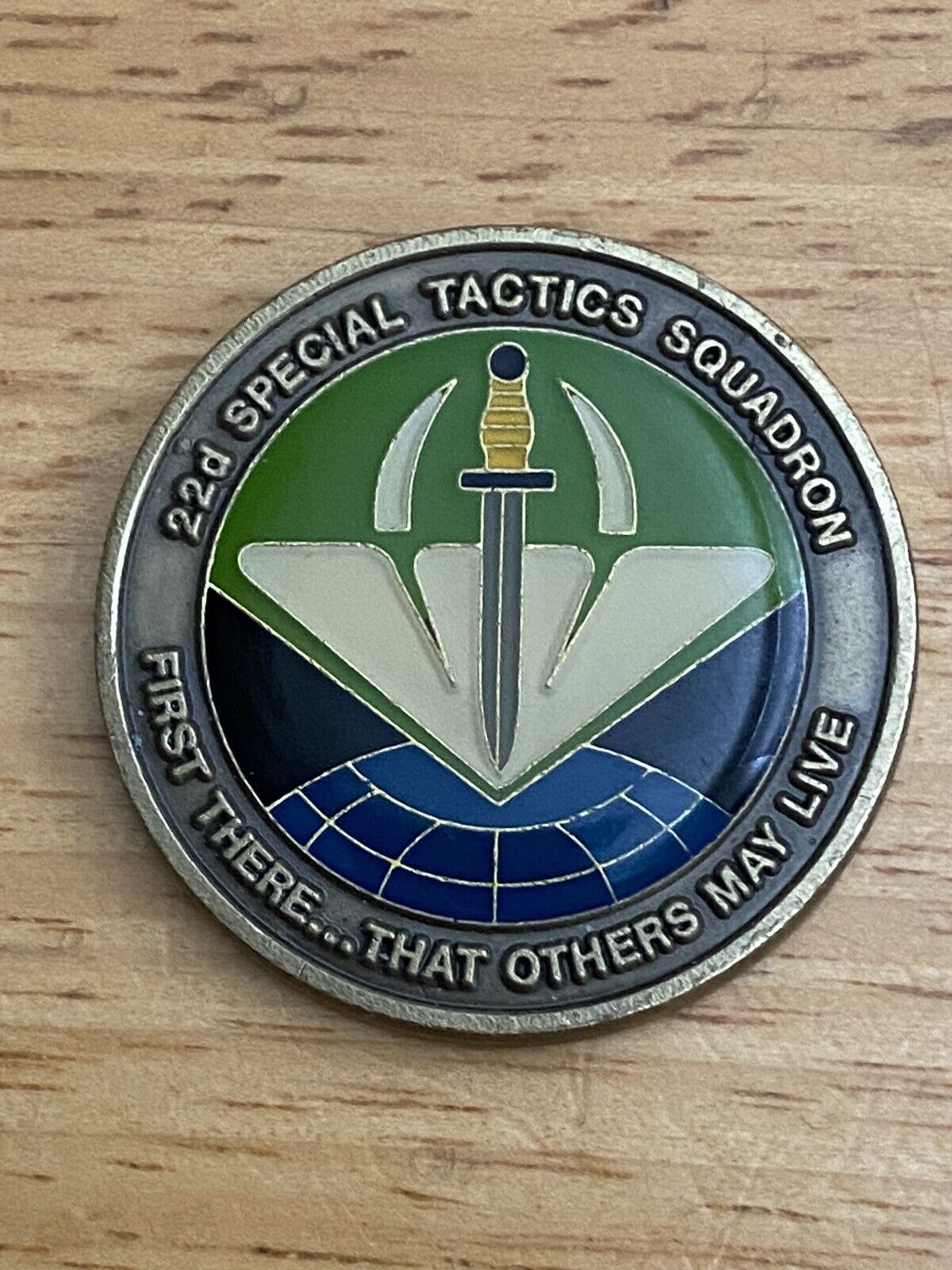 RARE 22nd Special Tactics Squadron Pararescue (PJ’s) Air Force Challenge Coin