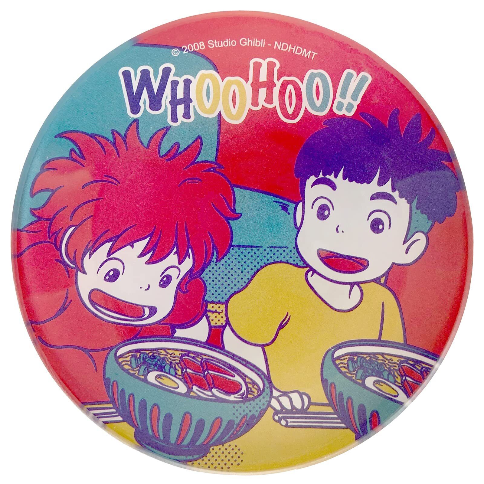 Studio Ghibli Ponyo- Yummy Mini Round Appetizer Glass Plate 4.33\