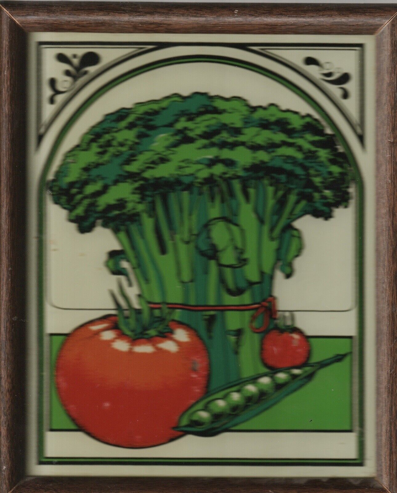 Vintage 70’s  Wall Hanging Kitchen Decor Granco Made In USA  Vegetables 8” X10”