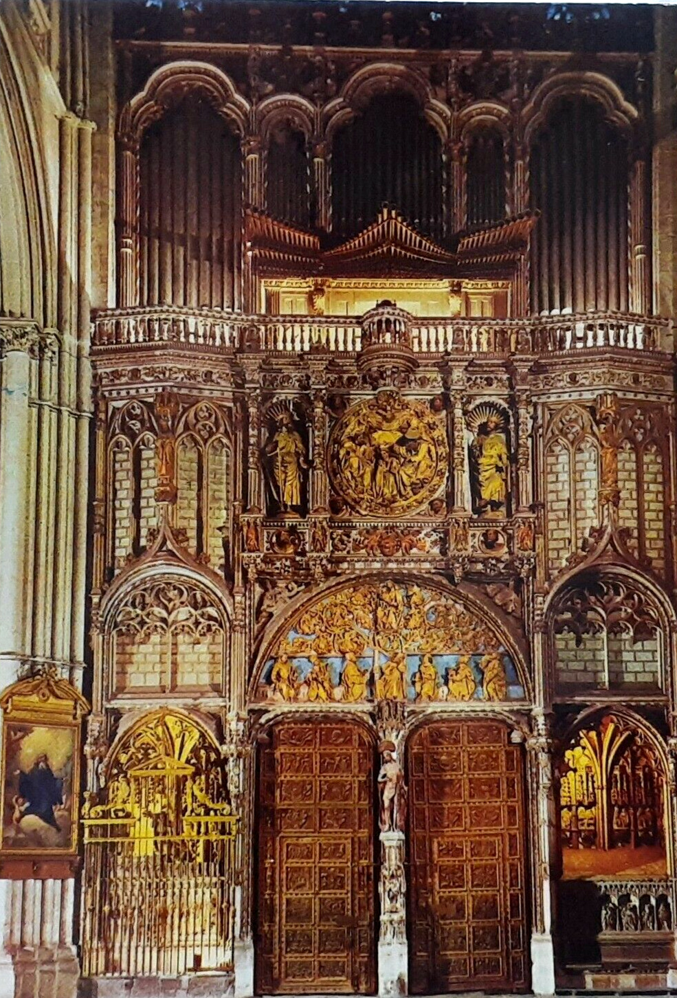 Postcard 1964 Toledo Spain Cathedral Emperor\'s Gate No 47