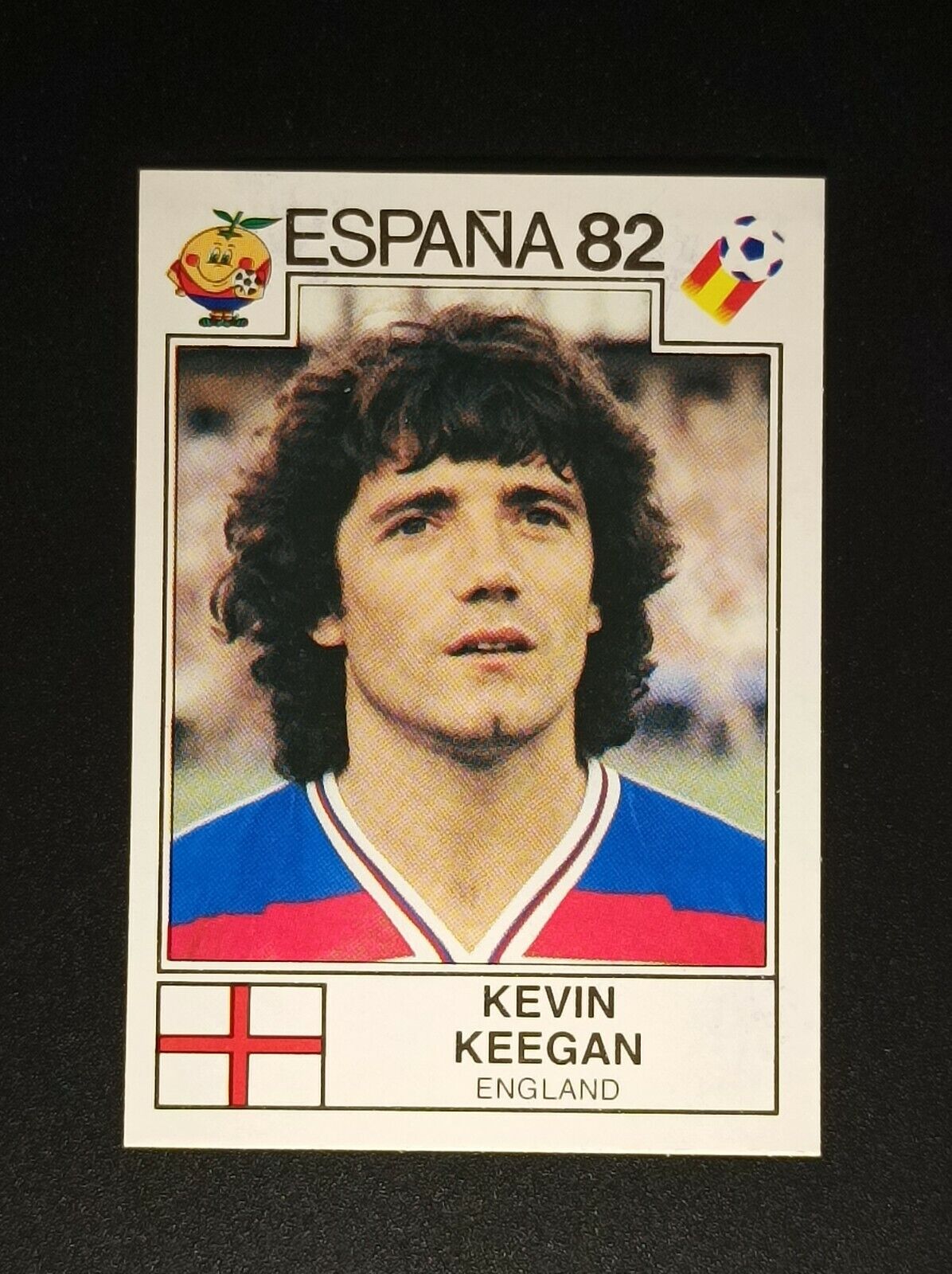 MINT Kevin KEEGAN #250 ENGLAND - SPANA 82 sticker stickers cartoons PANINI 1982