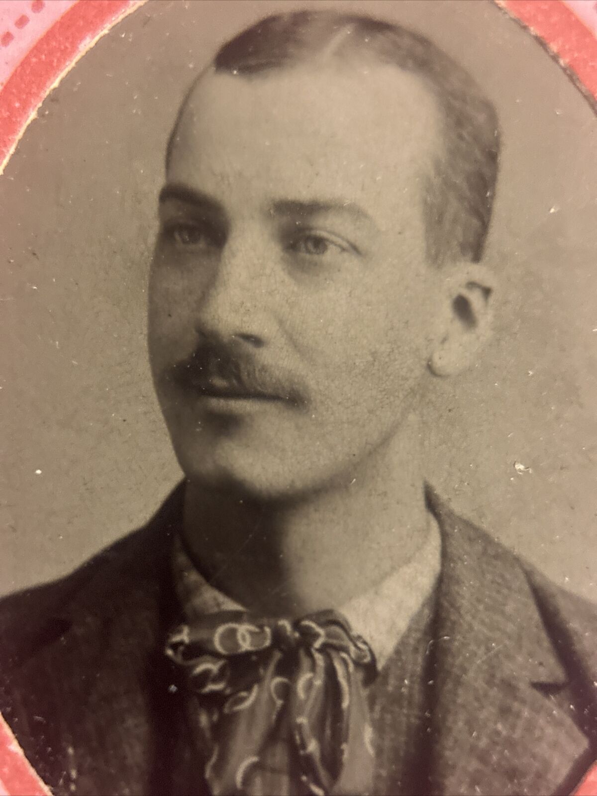 Tintype Dapper Gentleman With Bowtie - Circa 1880’s