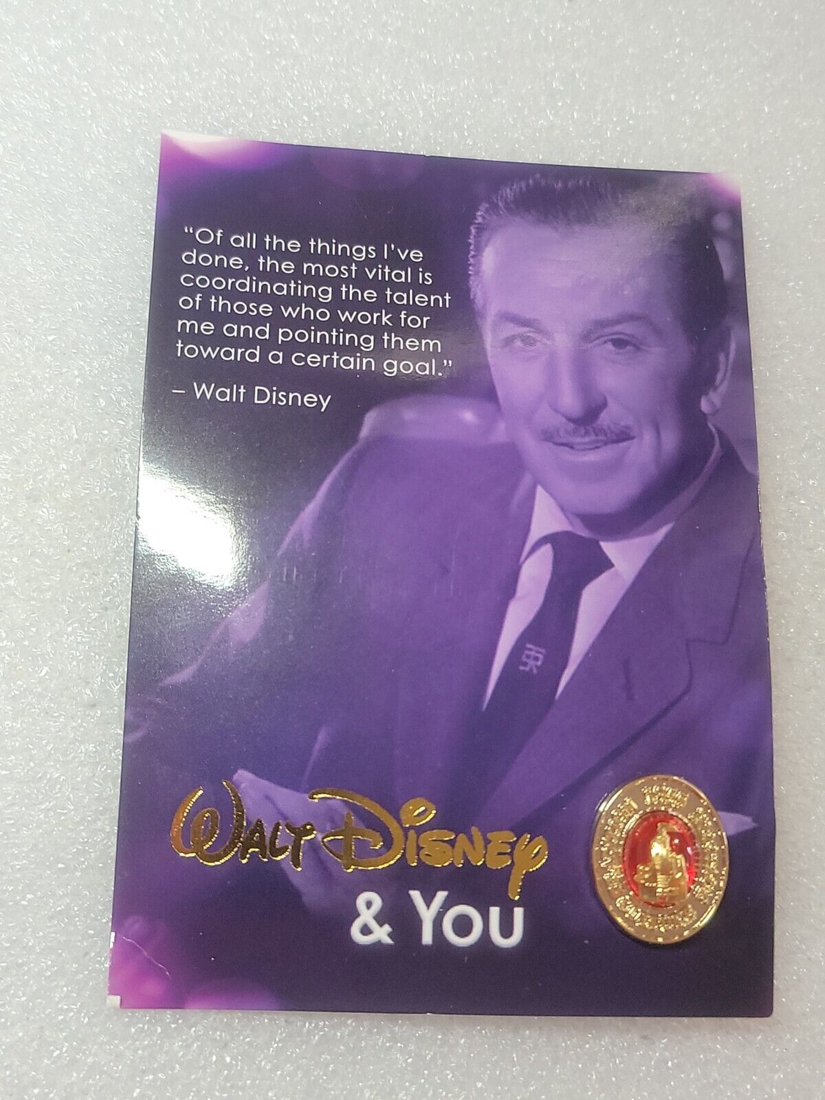 WDW Walt Disney and You Pin Rare Tradition Heritage Disney University Red Castle