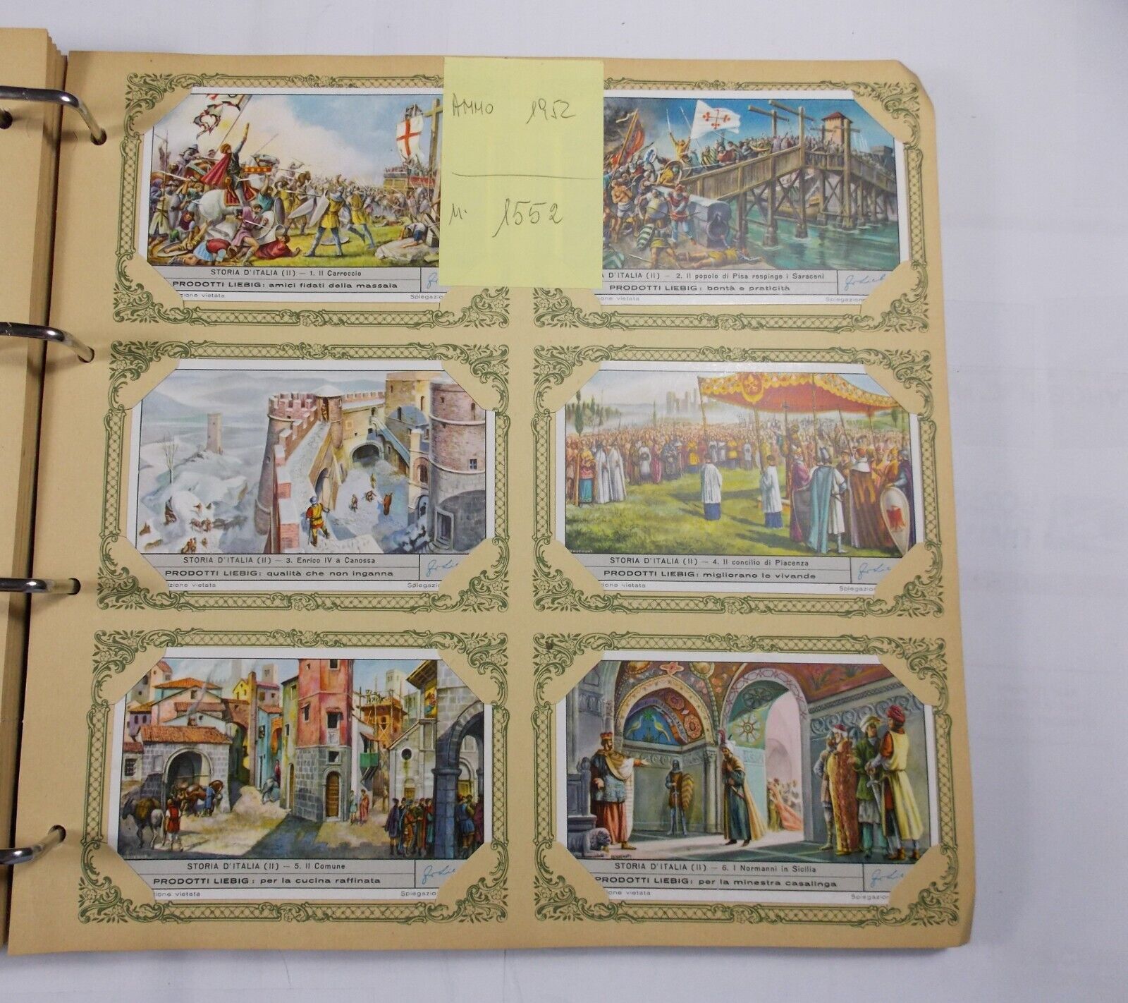 Liebig Trade Cards History of Italy 2nd Series Complete Set 6