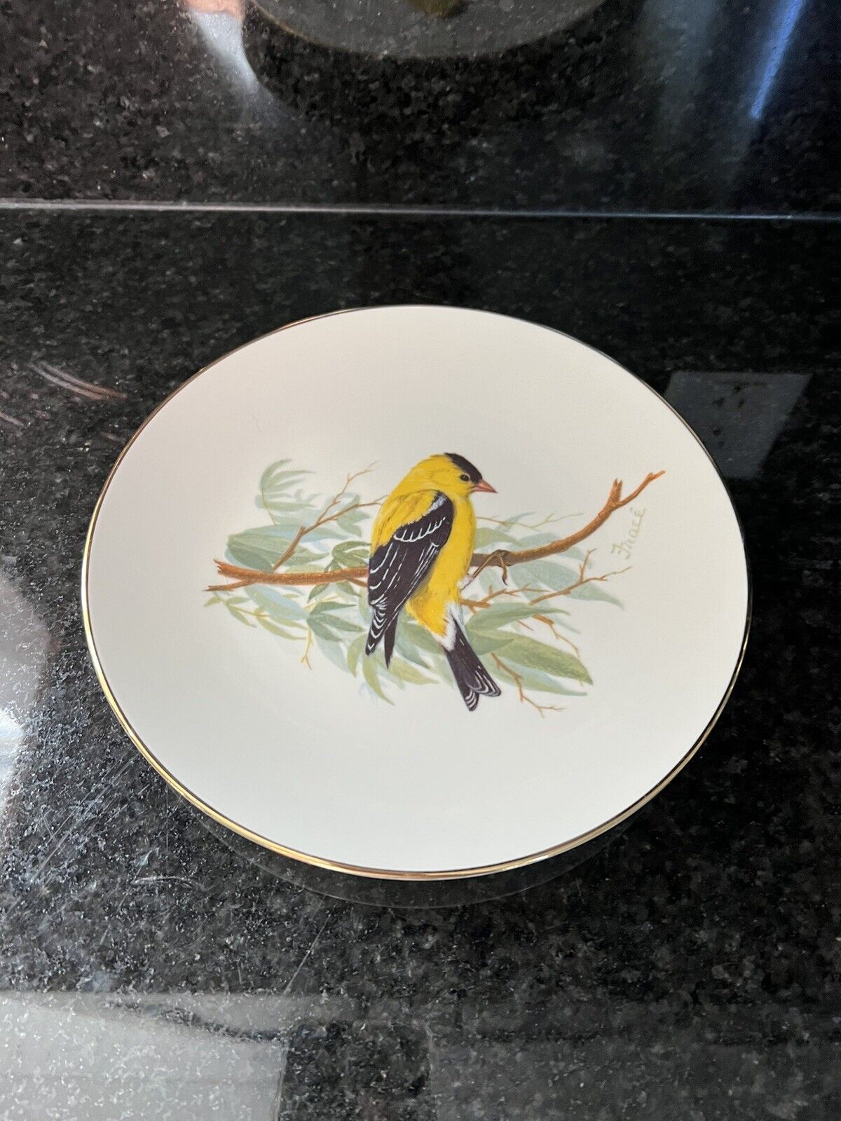 National Wildlife Federation Plate American Goldfinch Plate 31102 8.5\