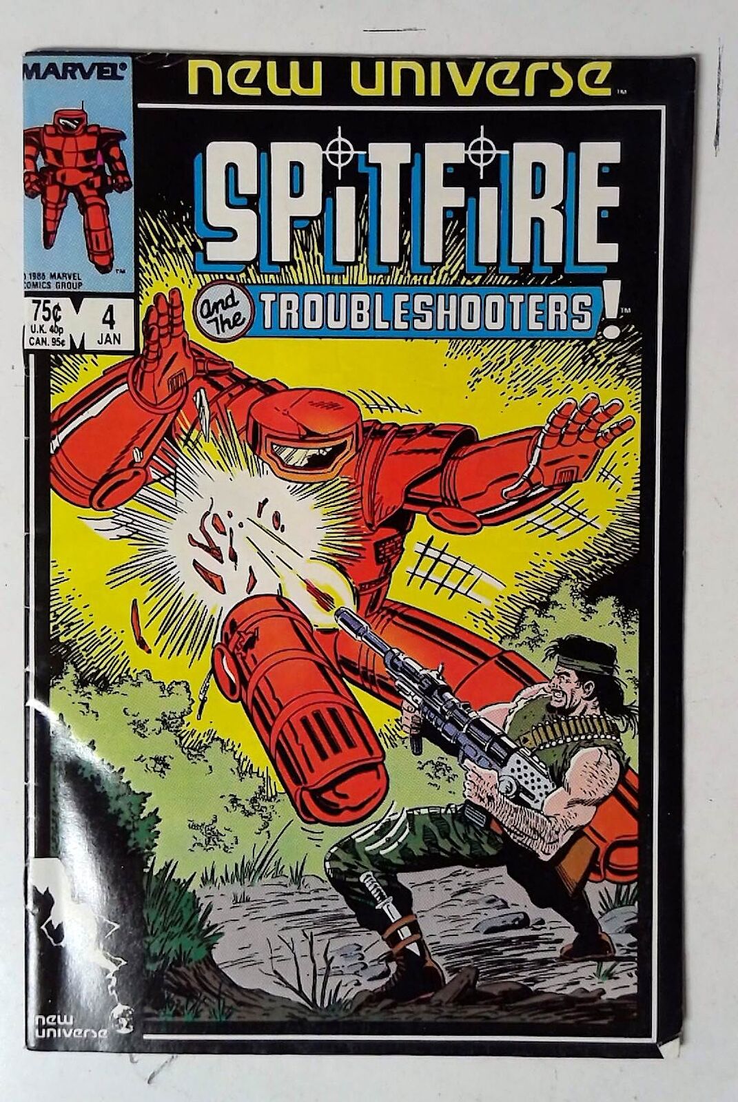 Spitfire and the Troubleshooters #4 Marvel Comics (1987) New Universe Comic Book
