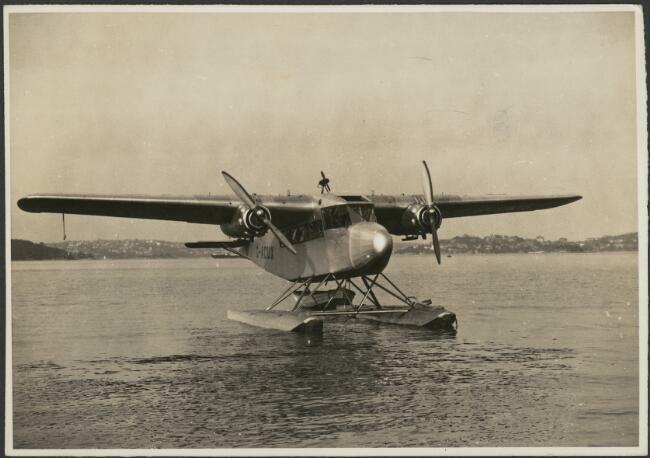 Short Scion seaplane [G-ACUX] 1935 AVIATION OLD PHOTO