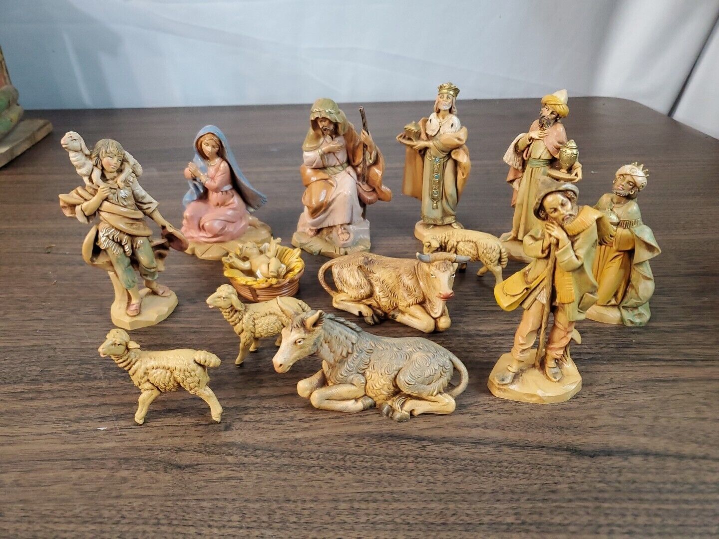 Vintage Fontanini Depose Italy Nativity Figures- 14 Pieces Different Eras Loose