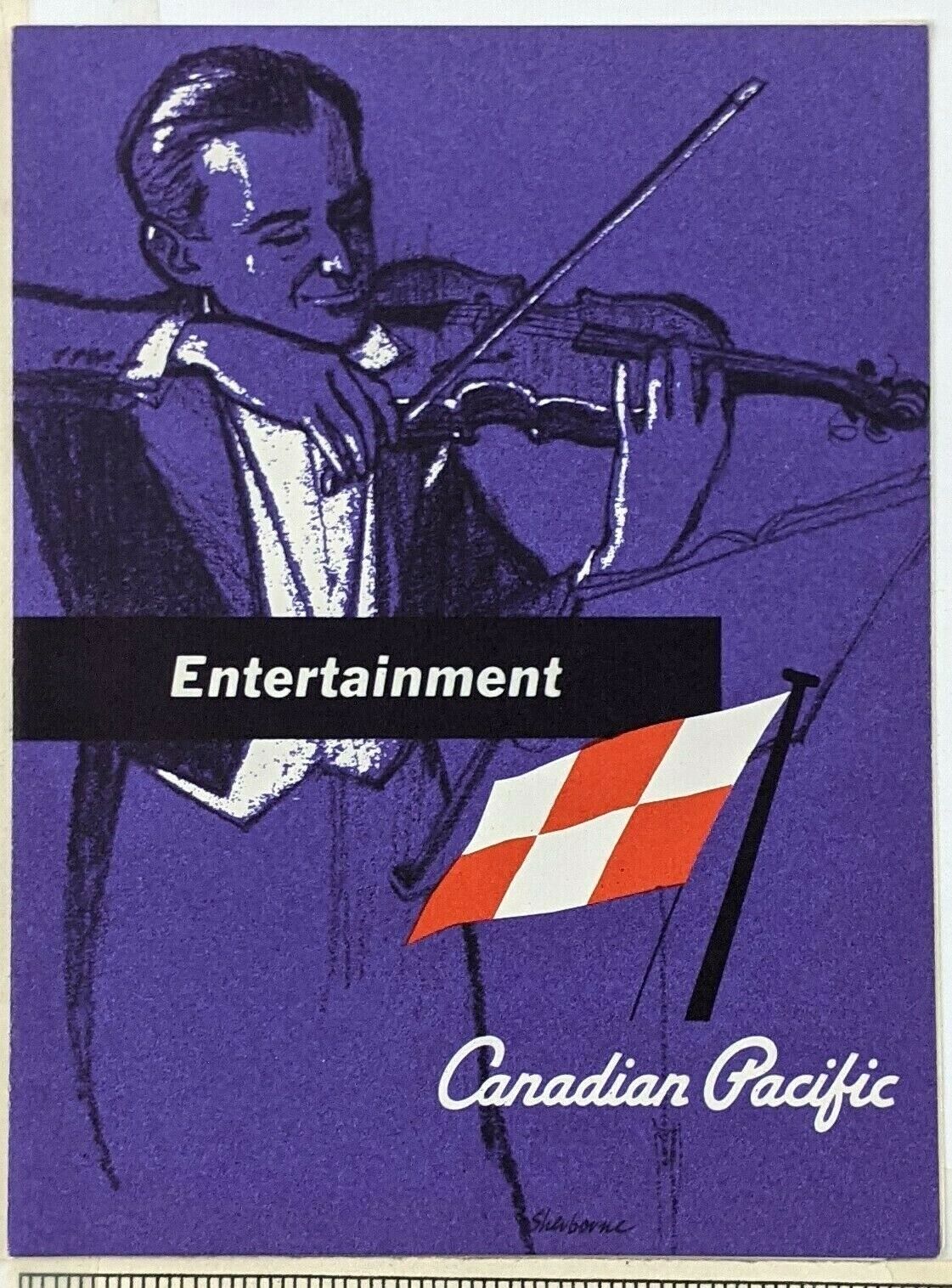 1964 Canadian Pacific Steamship SS Empress of England June 21 Entertainment Card