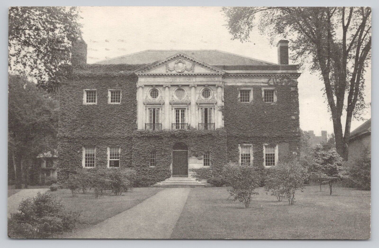 Davis Library Phillips Exeter Academy New Hampshire Vintage Albertype Postcard