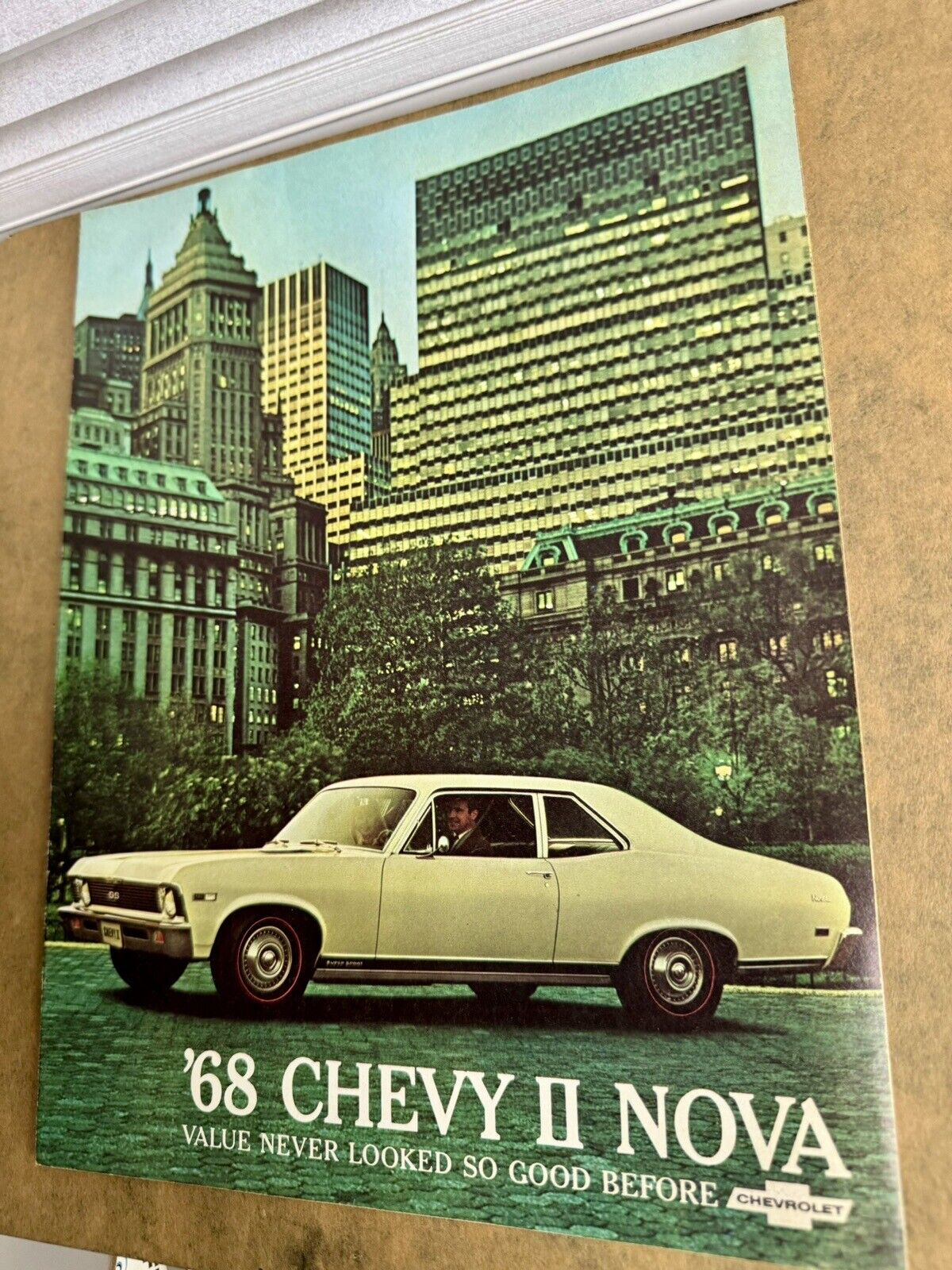 1968 Chevrolet Chevy II Nova Brochure Color Car Photos NYC Manhattan Vintage