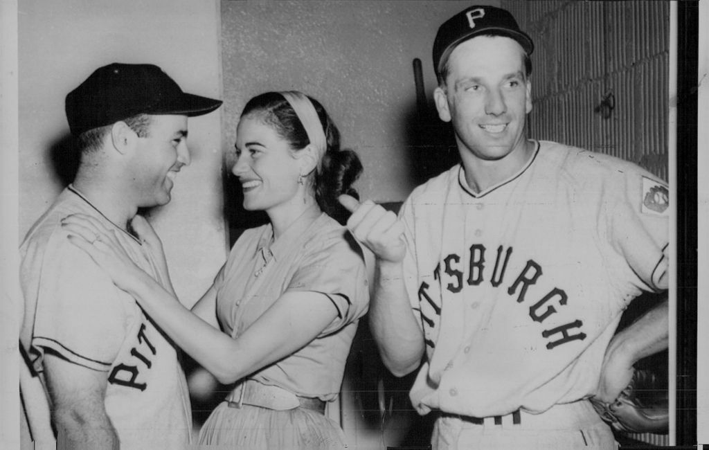 1951 Ralph Kiner Pittsburgh Baseball & Joe Garagiola Press Photo