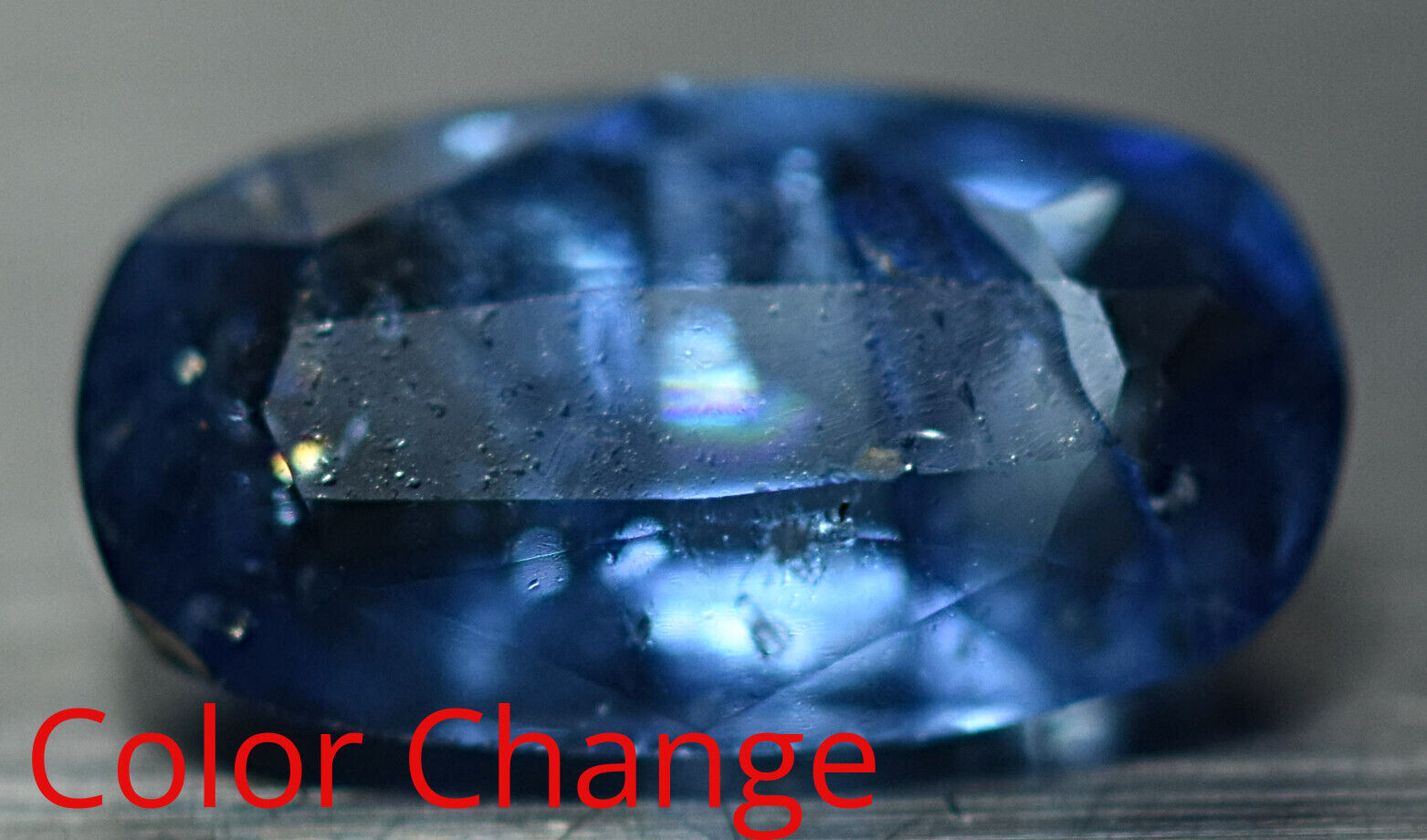 Fluorescent Tenebrescent Scapolite Cut Gemstone From Badakshan Afg 0.60 Carat