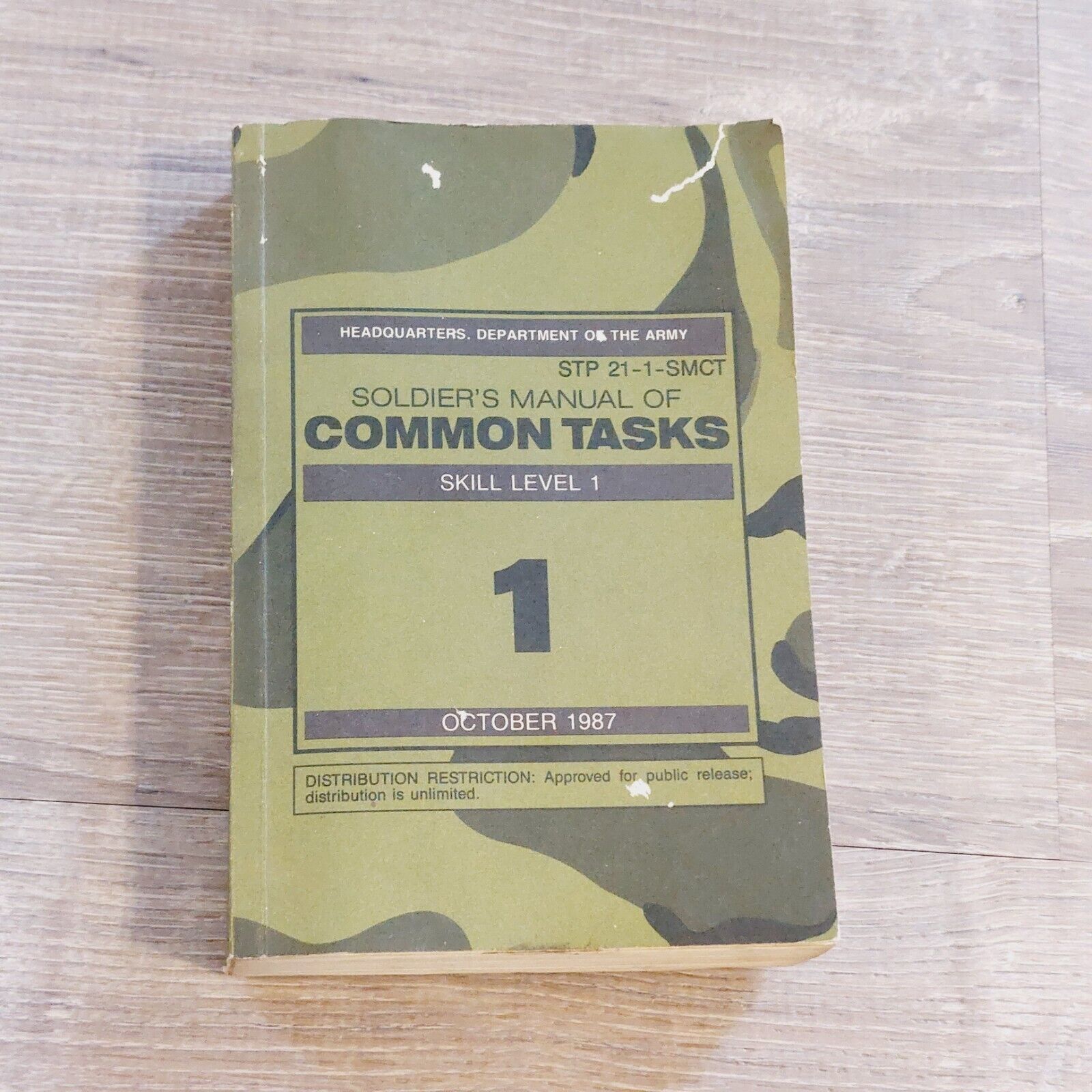 Soldier\'s Manual of Common Tasks Skill Level 1 STP 21-1-SMCT October 1987