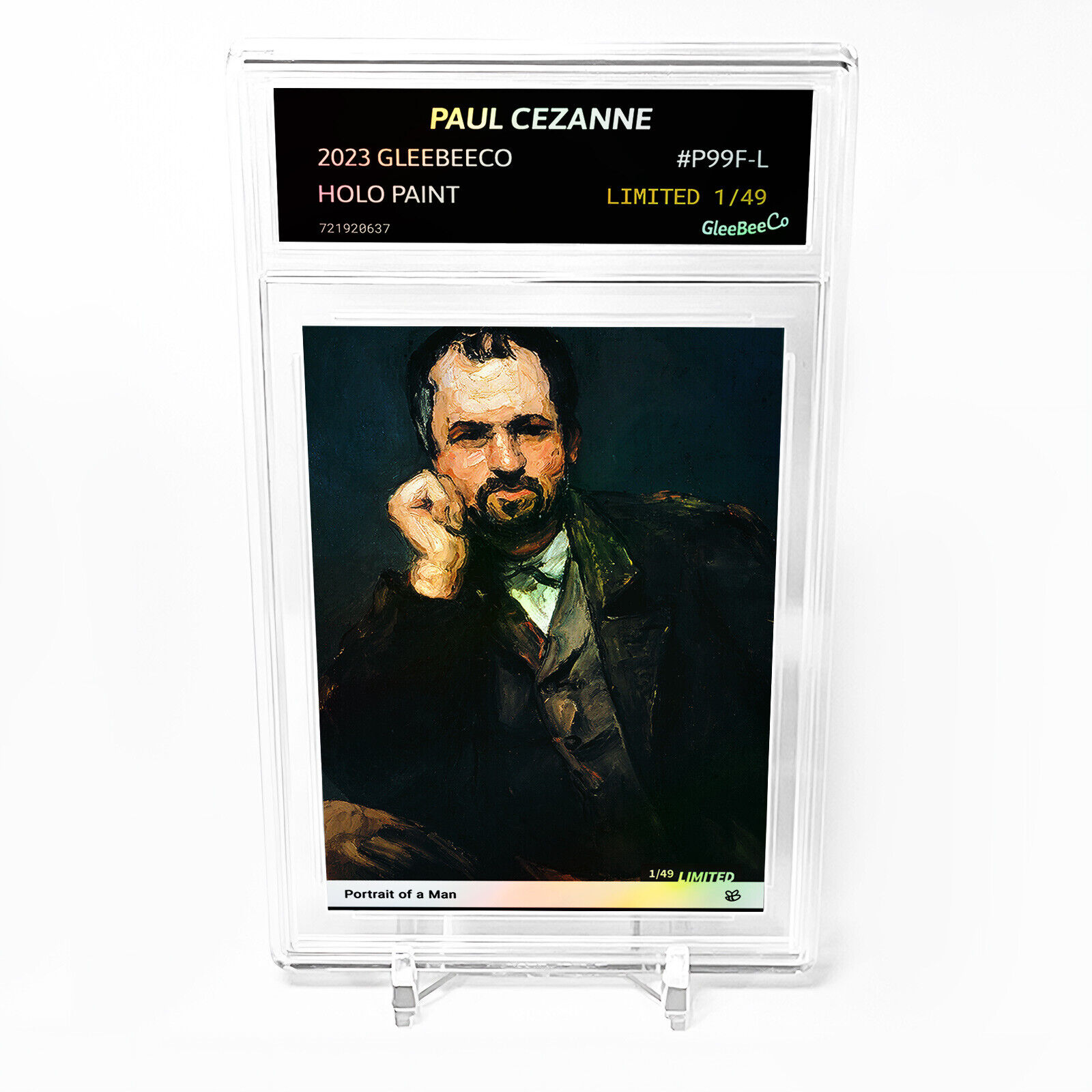 PORTRAIT OF A MAN (Paul Cezanne) GleeBeeCo Card #P99F-L - Limited Edition /49