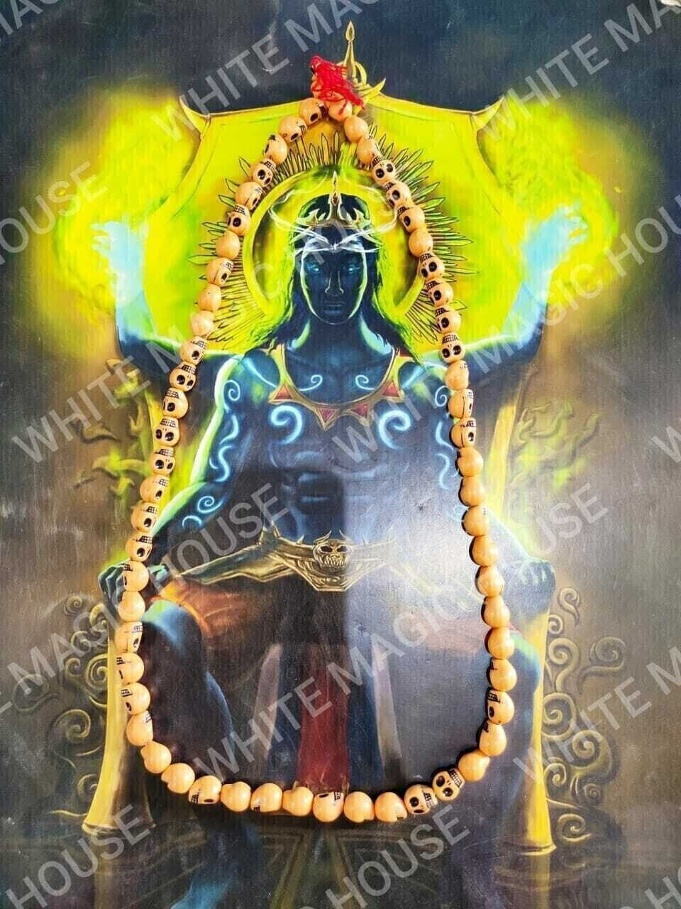 Real Aghori Made Kali Ashta Siddhi Necklace - Obtain 7 Occult Phic Powers A+++