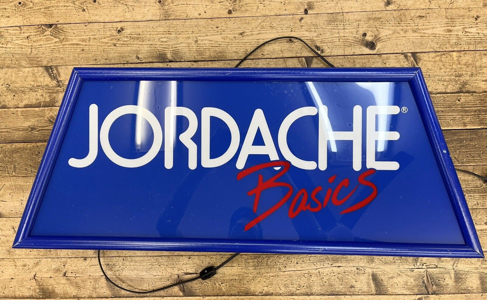 Vintage 80/90’s Jordache jeans Neon Light Up Sign For Store Retail 