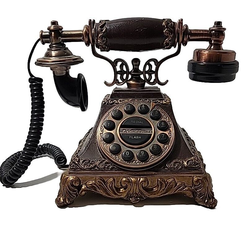 Vintage Telephone Tri-vista Designs Inc Model TEL-129 Touch Button Victorian MCM