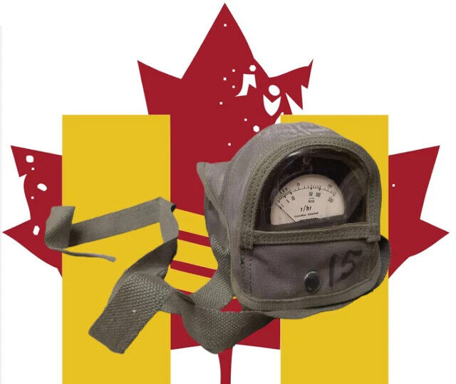 Canadian Civil Defense Radiacmeter RD-108D W/Carry Case