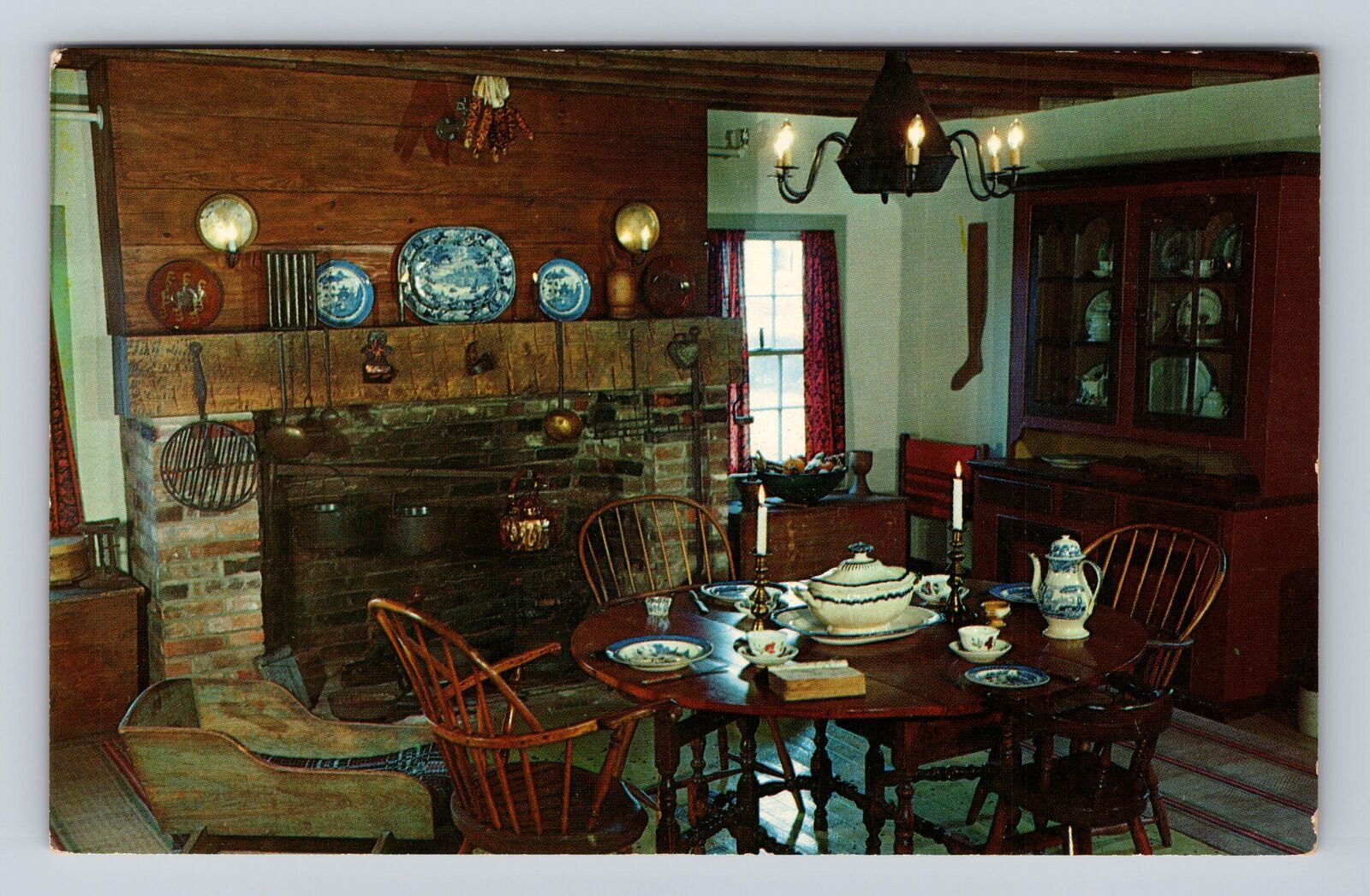 Nauvoo IL-Illinois, Joseph Smith Homestead Interior North Wing, Vintage Postcard