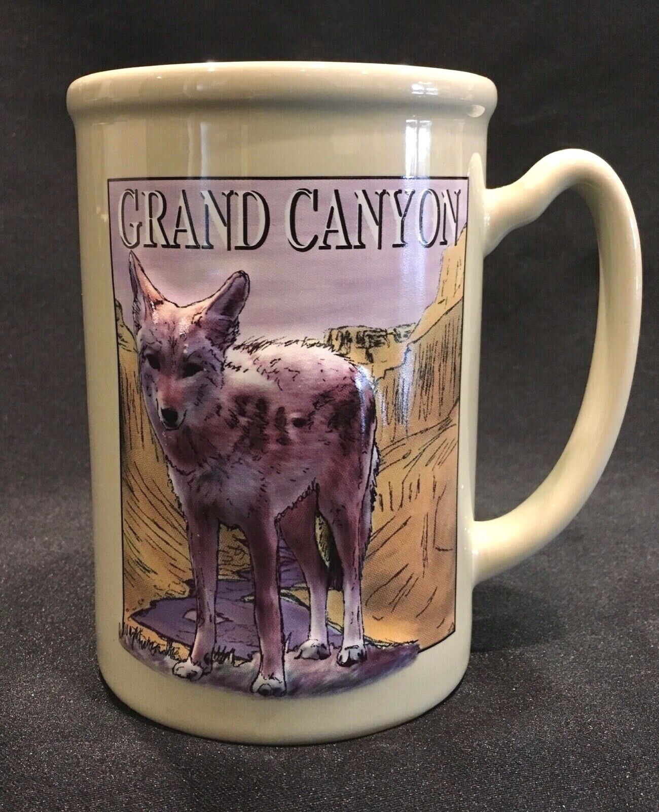 Coyote Grand Canyon Raised Relief 16oz. Large Coffee Mug 3D