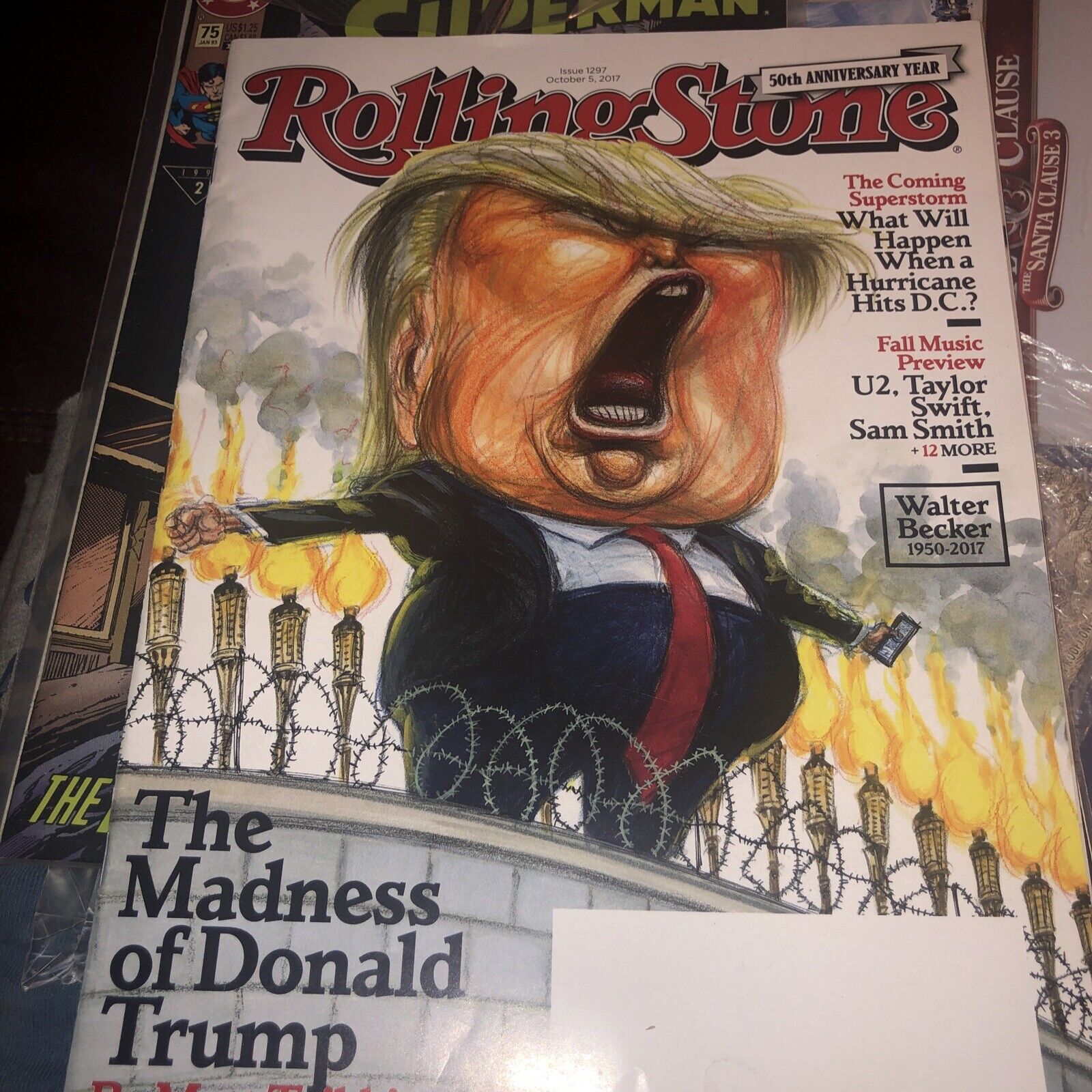 Donald trump On Cover Of Rolling Stones Magazine October 2017