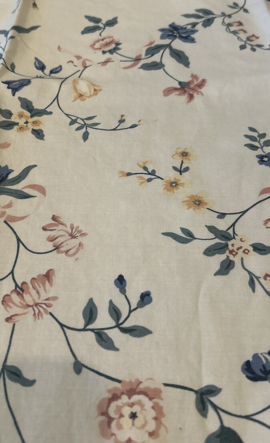 VTG Custom Floral Curtains 63”  Panels W/ Tiebacks Shabby Granny Core Pillow