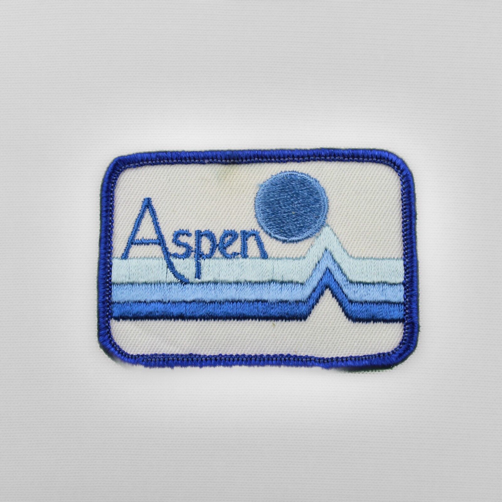 Vintage Embroidered Aspen Colorado Ski Resort Skiing Sew On Patch NOS