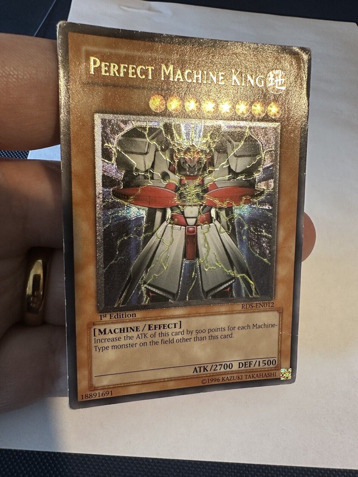 PERFECT MACHINE KING YU-GI-OH ULTIMATE RARE 1ST ED RDS-EN012 Heavy Play