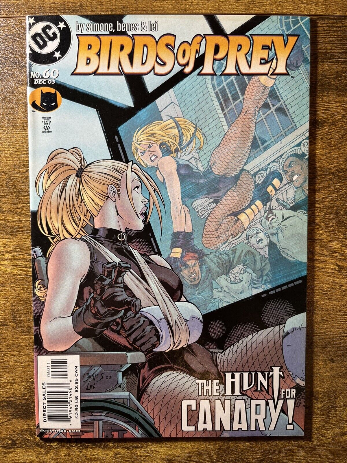 BIRDS OF PREY 60 GORGEOUS BLACK CANARY ED BENES COVER DC 2003