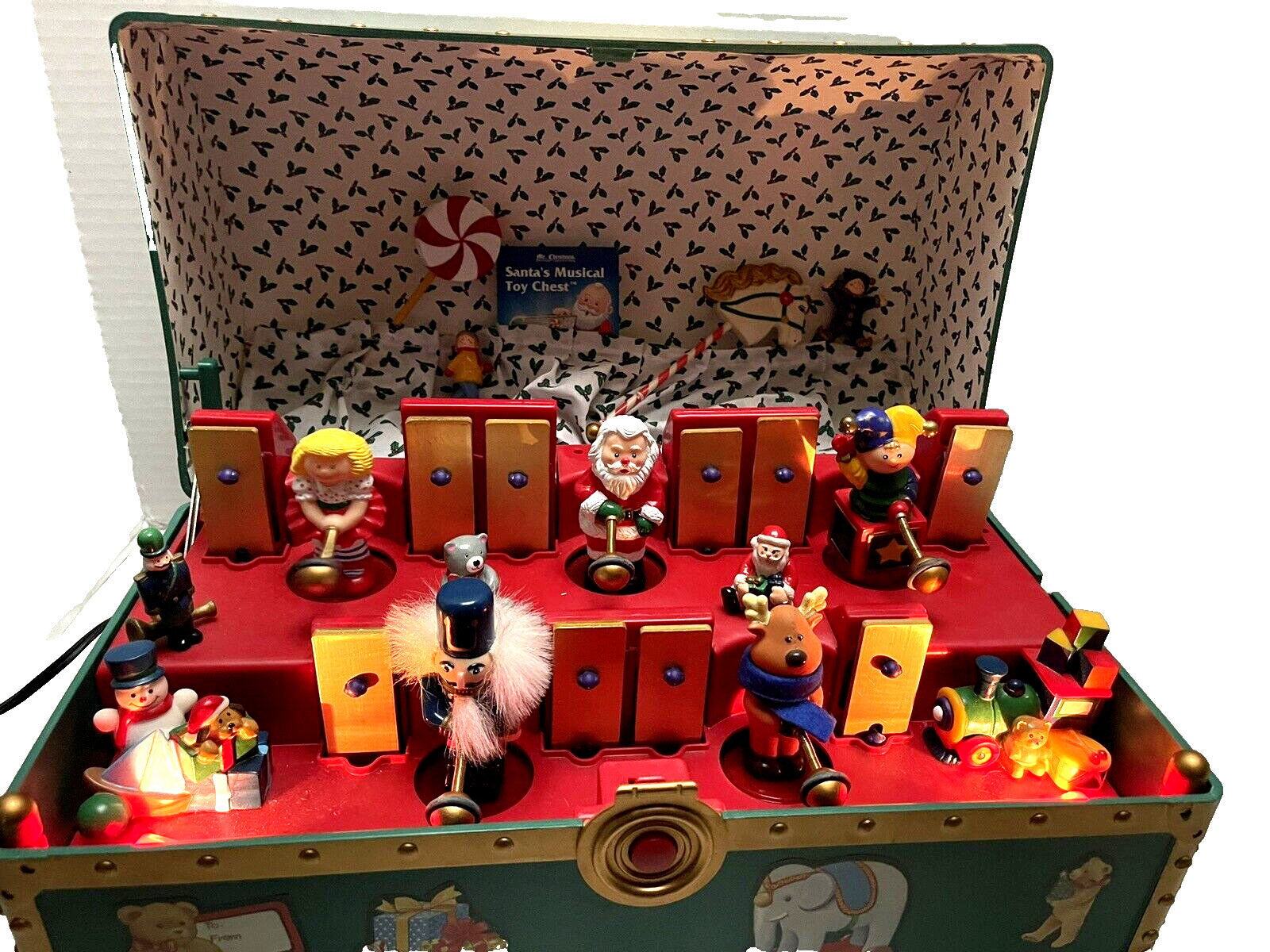 Mr Christmas Santa Musical Animated Toy Chest Plays 35 Songs Animated Vintage 94