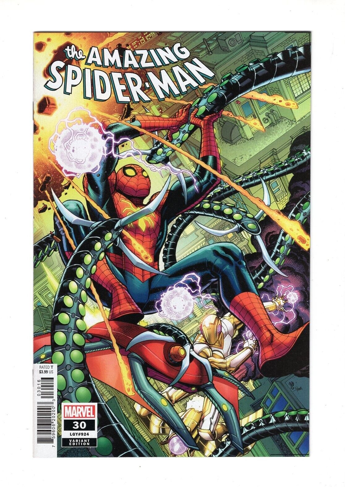AMAZING SPIDER-MAN #30 NICK BRADSHAW 1:25 VARIANT COVER NM DOCTOR OCTOPUS MARVEL