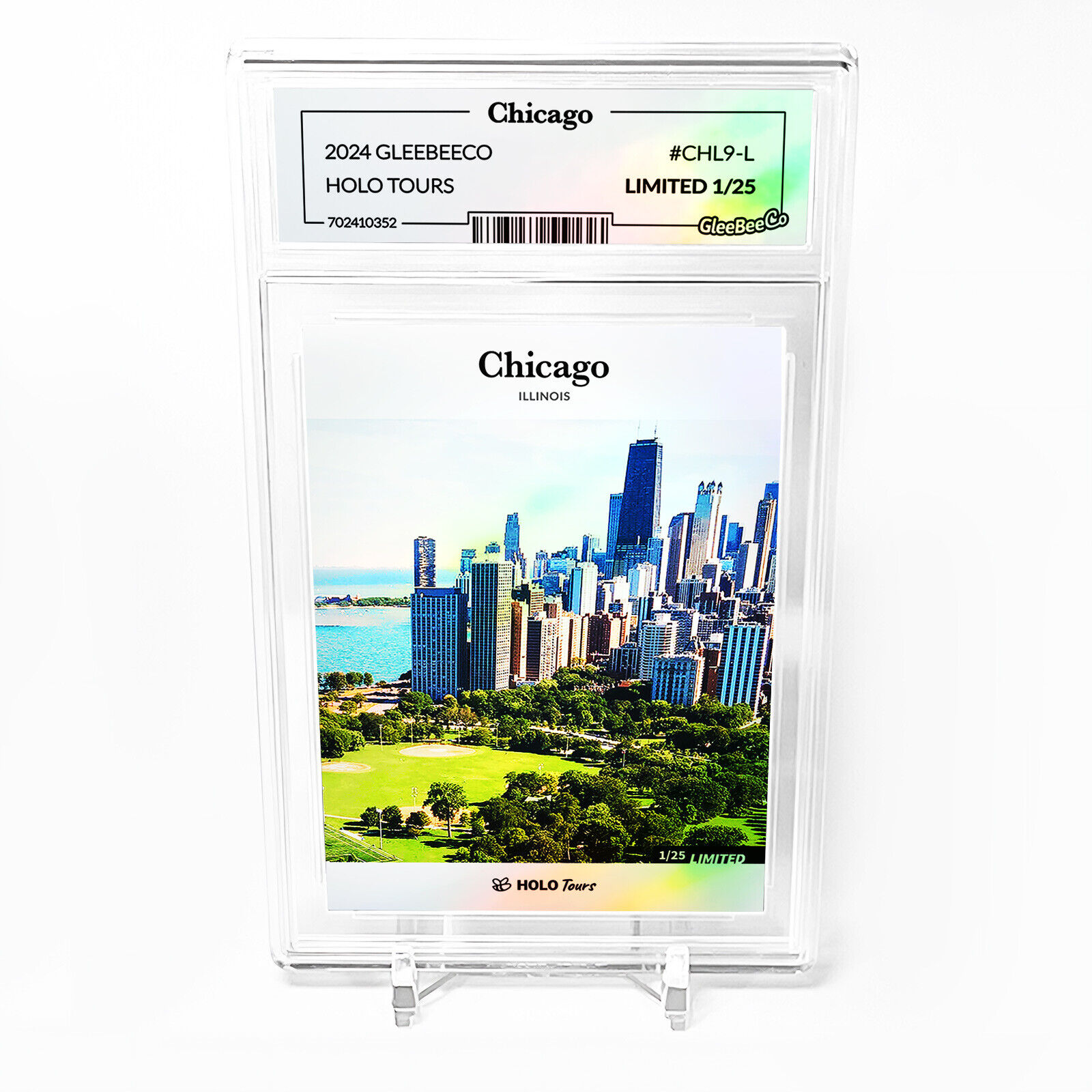 CHICAGO Illinois Card 2024 GleeBeeCo Holo Tours (Slab) #CHL9-L Only /25