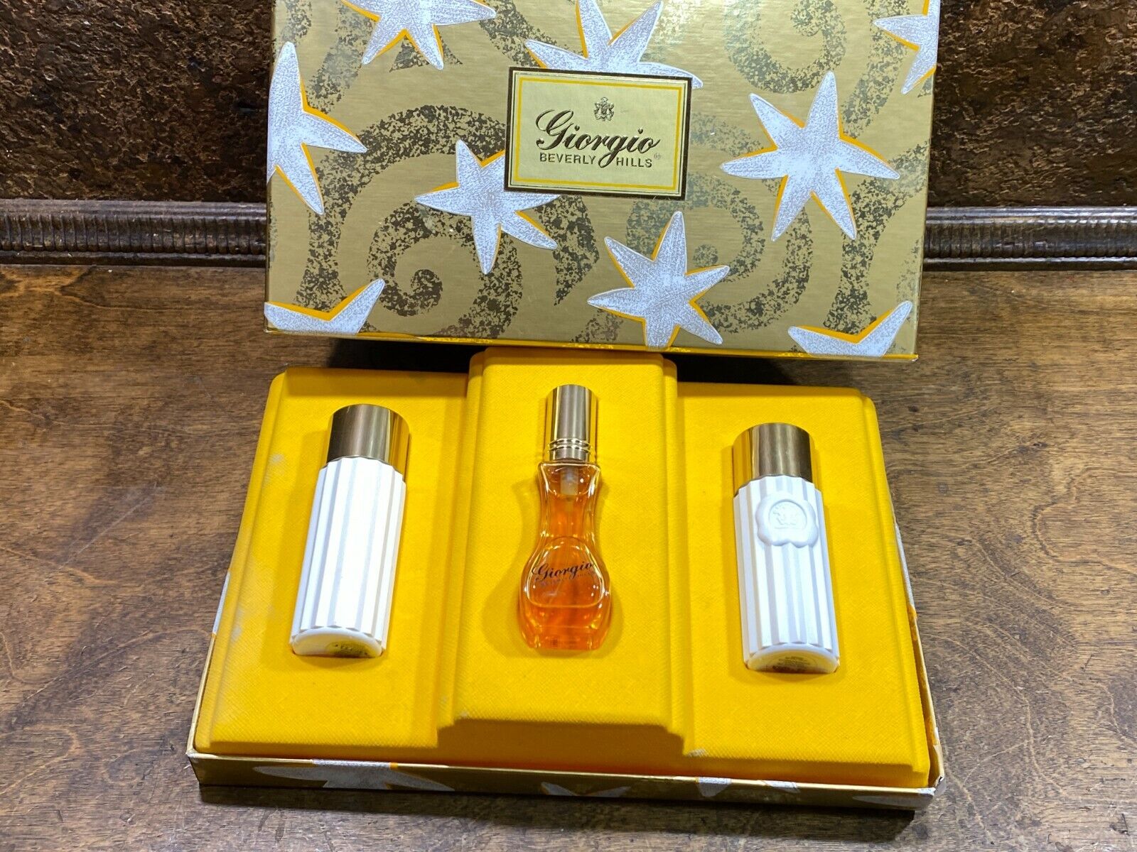 Vintage NOS Womens Giorgio Beverly Hills Gift Set Cologne ~ Perfume w orig  box