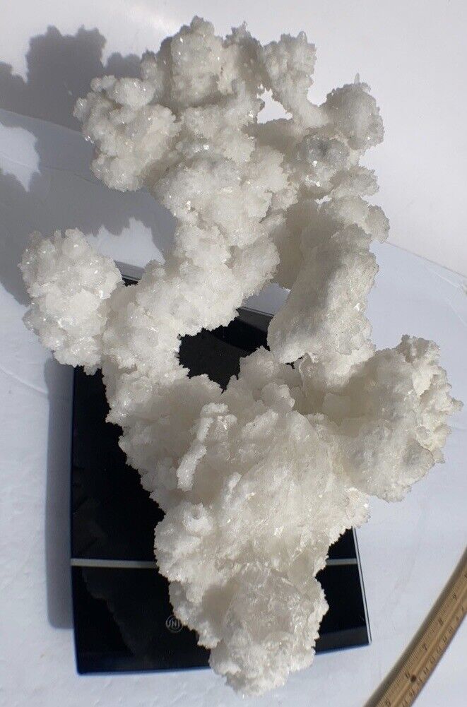 White Aragonite Cave Crystal Cluster 5.41 lb Gorgeous Specimen/Huge /Old Stock
