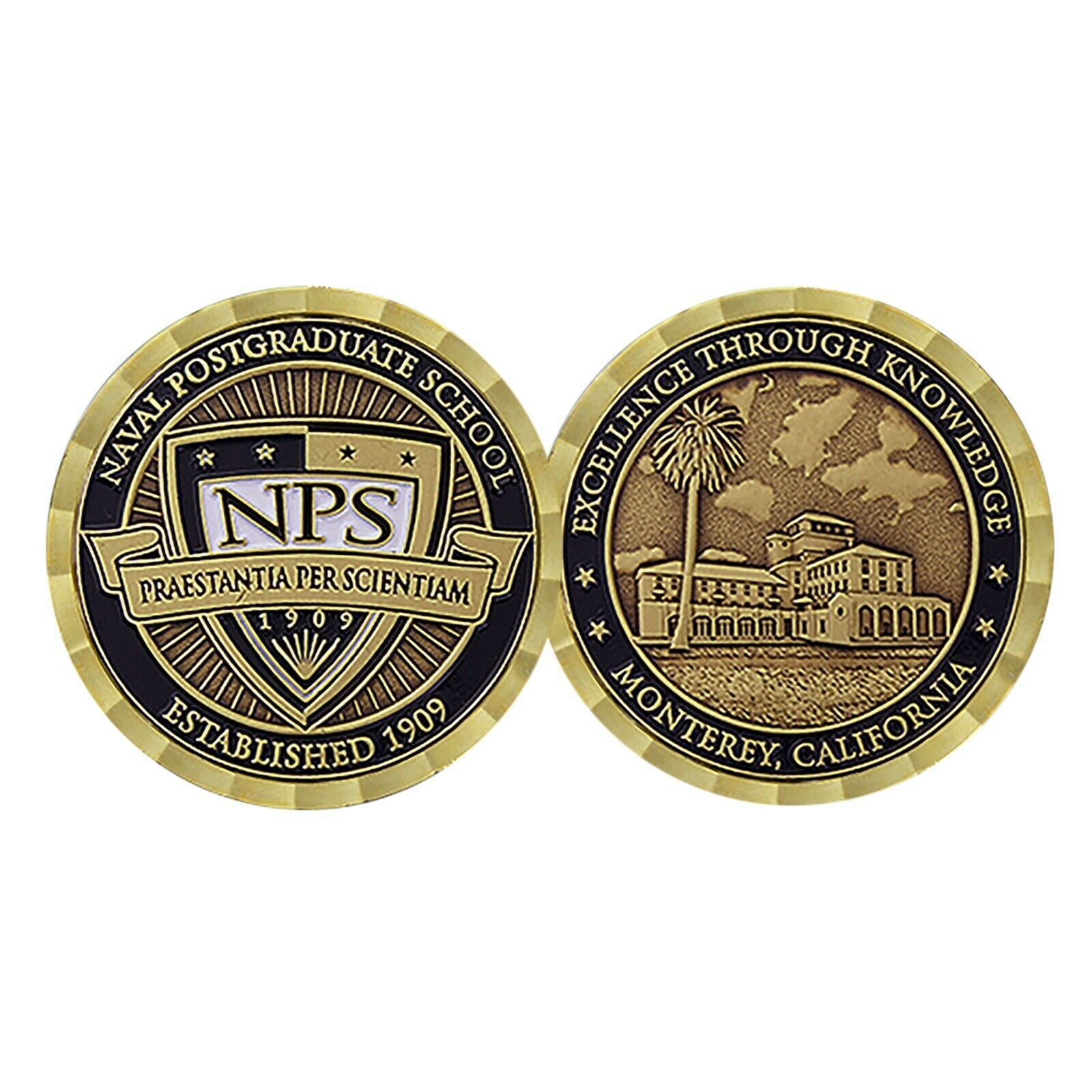 US Navy Naval Post Graduate School Monterrey California Challenge Coin CC-1751