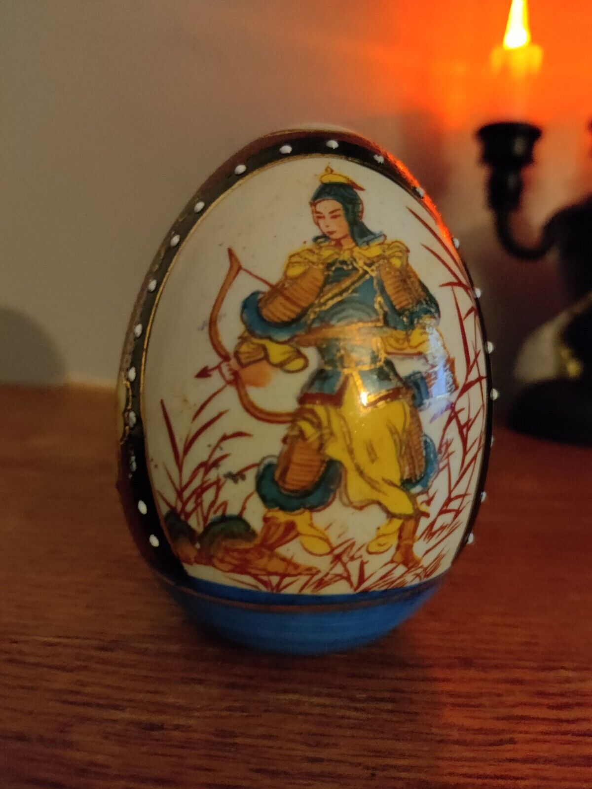 Vintage Hand Painted Japanese Painted Egg